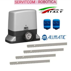 Motor Portón 1200 Kilos, Allmatic Italia kalos 230V, Receptor hasta 1000 usuarios