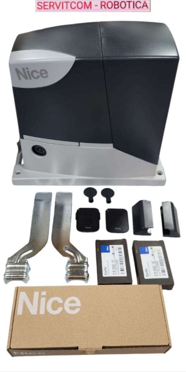 Motor Italiano Nice Road 400.  kit Portón Corredera 400 Kilos