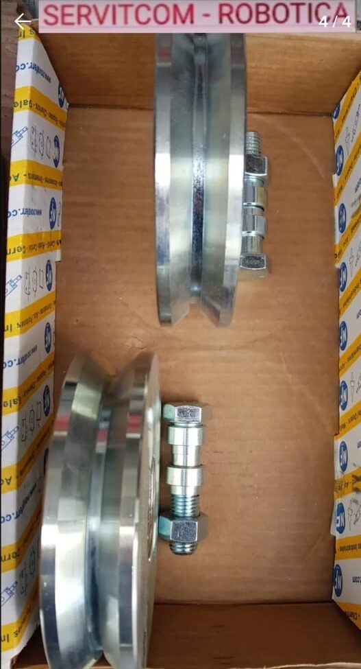 Ruedas Nova-ferr Italia 140mm. Doble Rodamiento. - Imagen 3