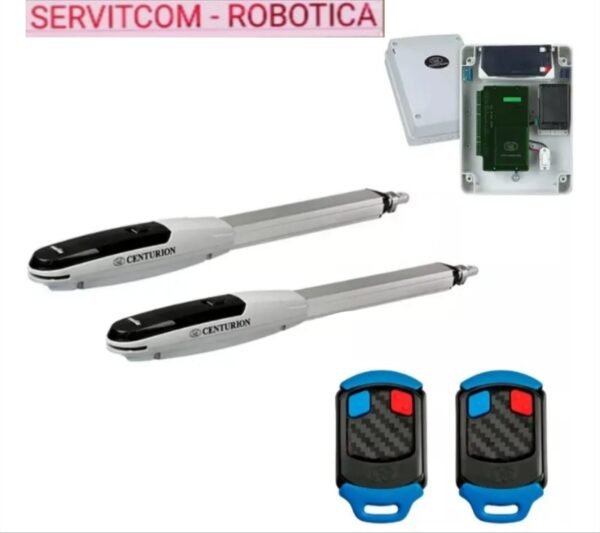 Brazo Centurion Vantage 400, Portón Batiente Kit doble Hojas 200 KG. c/u, 250 ciclos/día