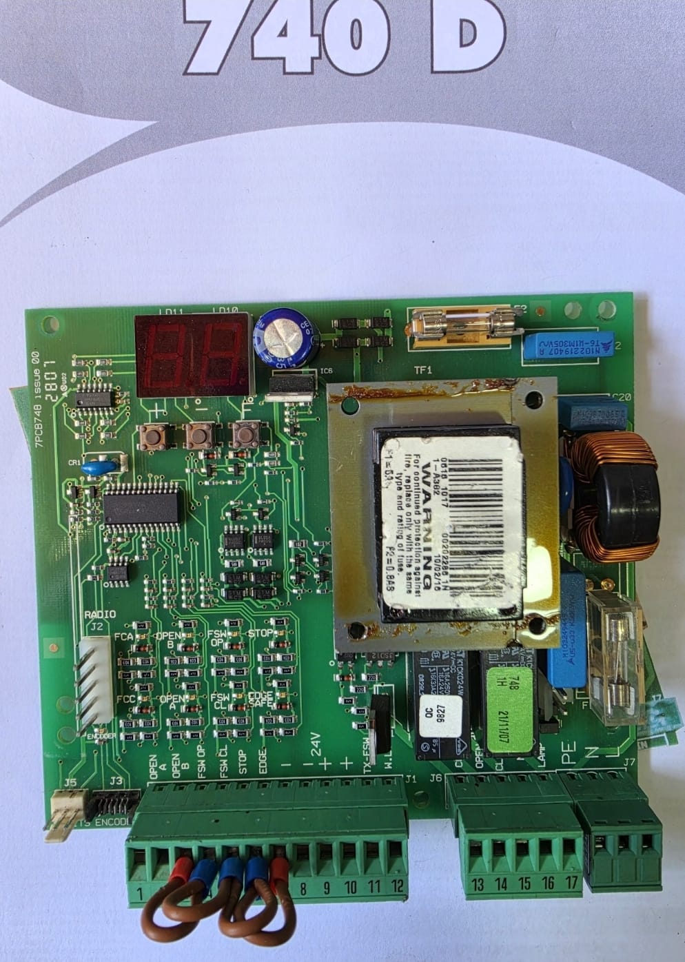 Central Digital Faac 740 D, Motores 220 Vac, Faac, Bft, Nice, Allmatic