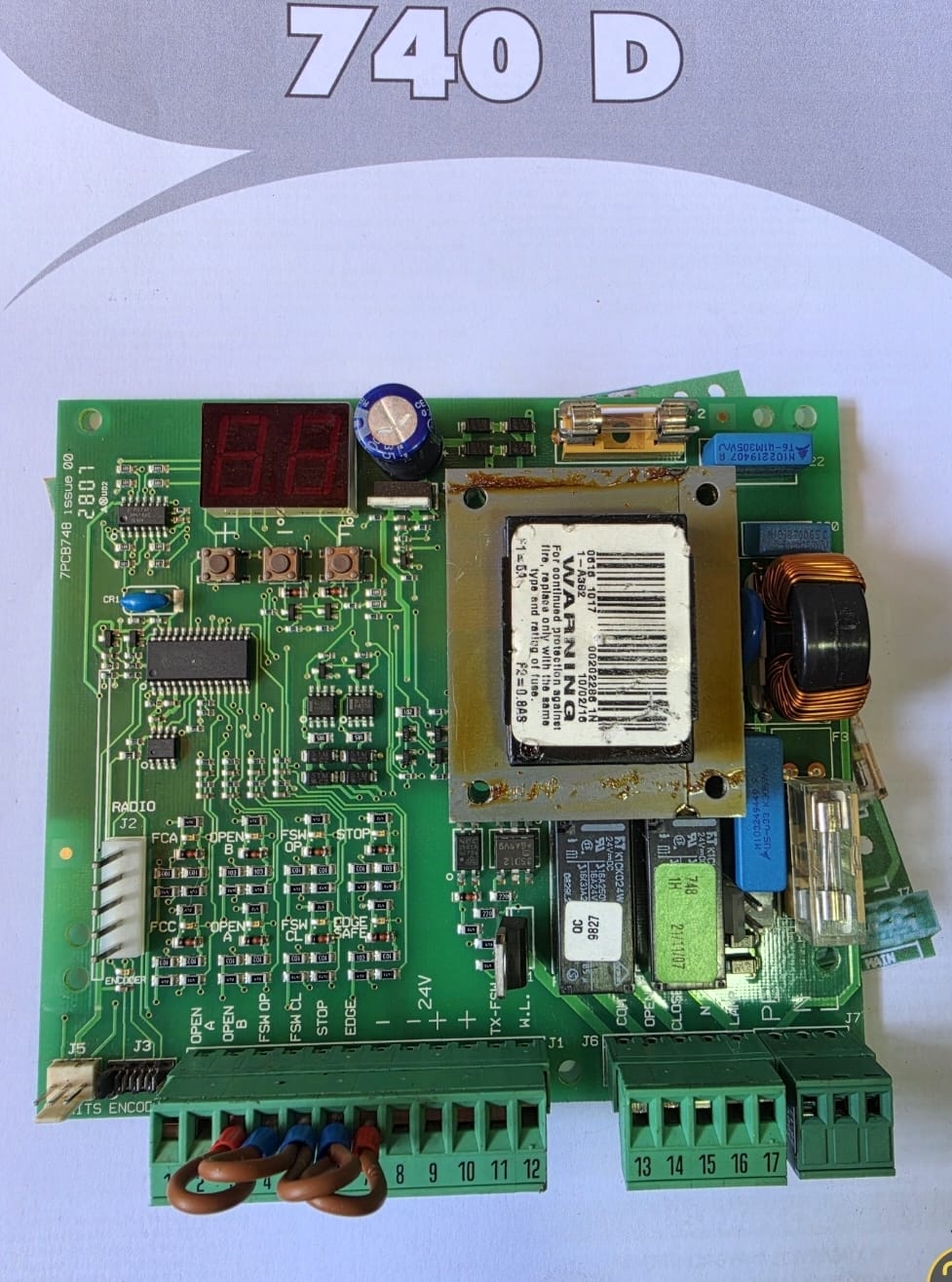 Central Digital Faac 740 D, Motores 220 Vac, Faac, Bft, Nice, Allmatic - Imagen 3